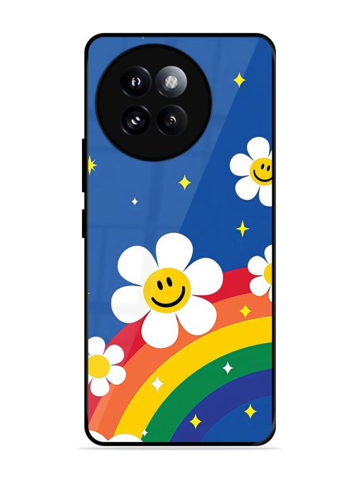 Happy Daisies And Rainbow Sky Glossy Soft Edge Case for Xiaomi Mi 14 Civi (5G) Chachhi