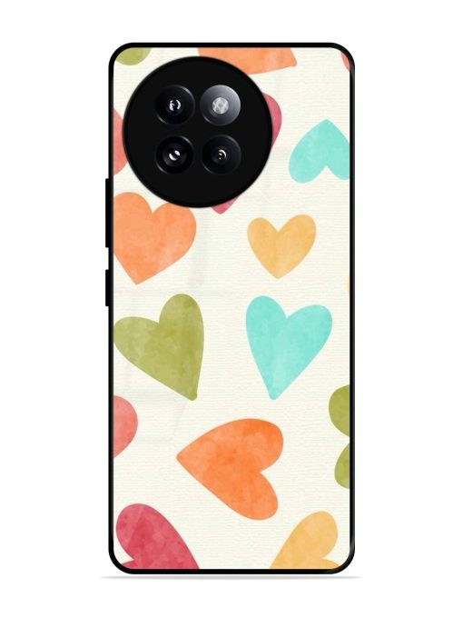 Watercolor Hearts Glossy Soft Edge Case for Xiaomi Mi 14 Civi (5G) Chachhi