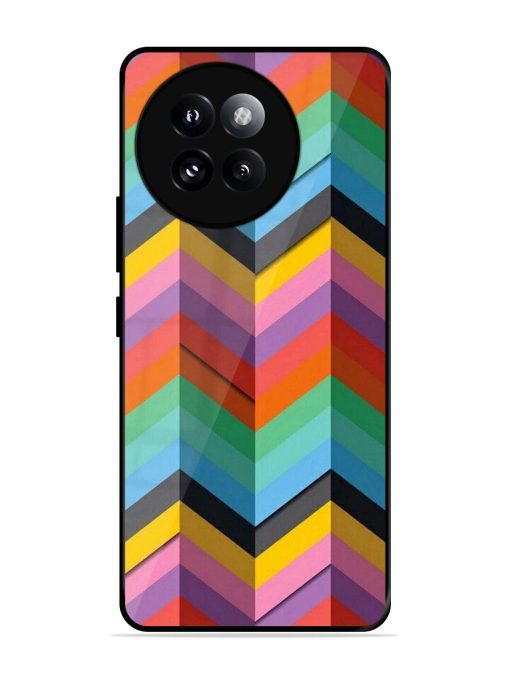 Colorful Zigzag Glossy Soft Edge Case for Xiaomi Mi 14 Civi (5G) Chachhi