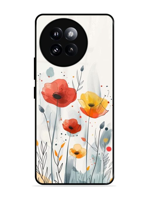 Poppy Fields Glossy Soft Edge Case for Xiaomi Mi 14 Civi (5G) Chachhi