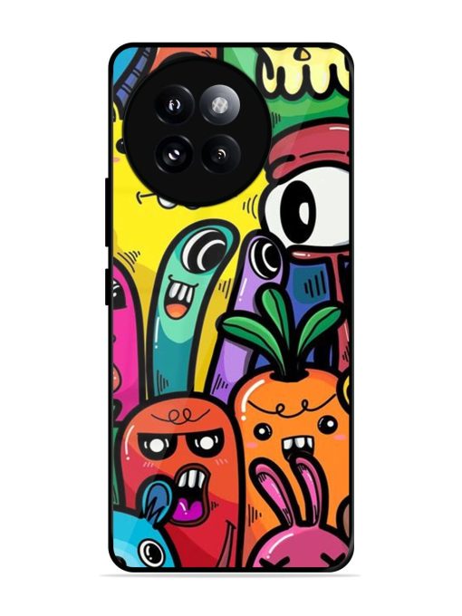 Whimsical Doodle Chaos Glossy Soft Edge Case for Xiaomi Mi 14 Civi (5G) Chachhi