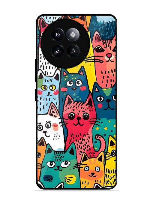 Feline Frenzy Glossy Soft Edge Case for Xiaomi Mi 14 Civi (5G) Chachhi