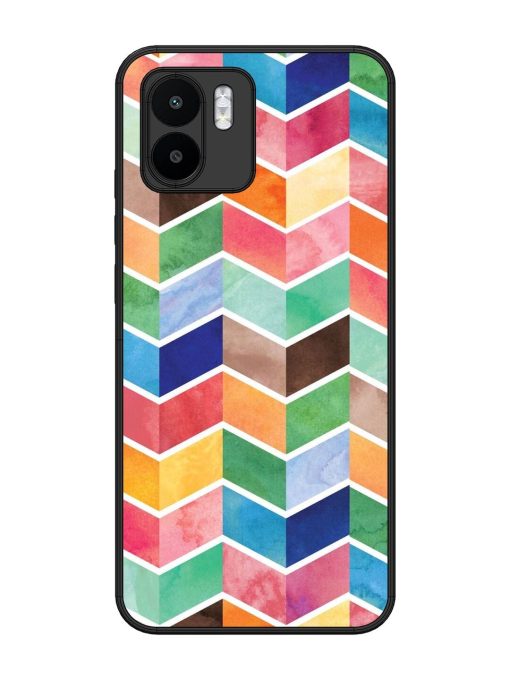 Watercolor Chevron Whimsy Glossy Soft Edge Case for Xiaomi Mi A1 Chachhi