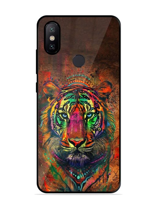 Cosmic Tiger Glossy Soft Edge Case for Xiaomi Mi A2 Chachhi