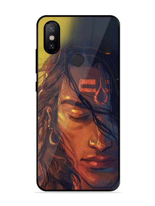 Tranquil Shiva Glossy Soft Edge Case for Xiaomi Mi A2 Chachhi