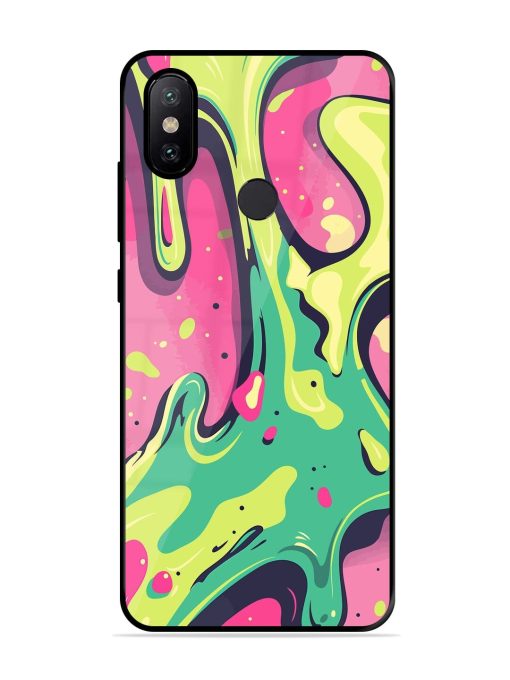 Gooey Grooves Glossy Soft Edge Case for Xiaomi Mi A2 Chachhi