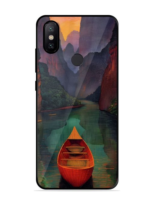 Serene Passage Glossy Soft Edge Case for Xiaomi Mi A2 Chachhi