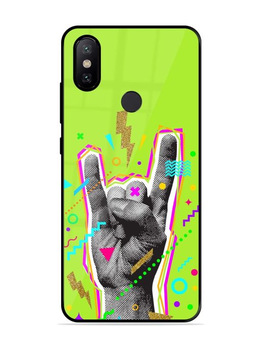 Neon Rock Glossy Soft Edge Case for Xiaomi Mi A2 Chachhi