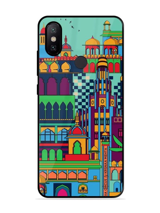 Indian Tapestry Glossy Soft Edge Case for Xiaomi Mi A2 Chachhi