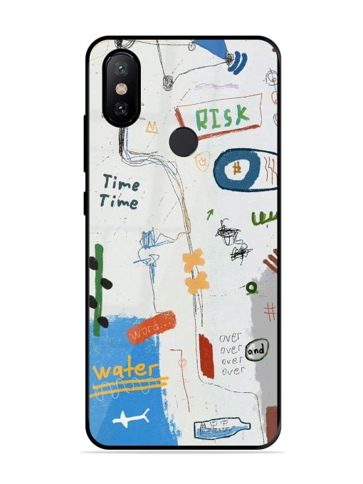 Mind Map Madness Glossy Soft Edge Case for Xiaomi Mi A2 Chachhi