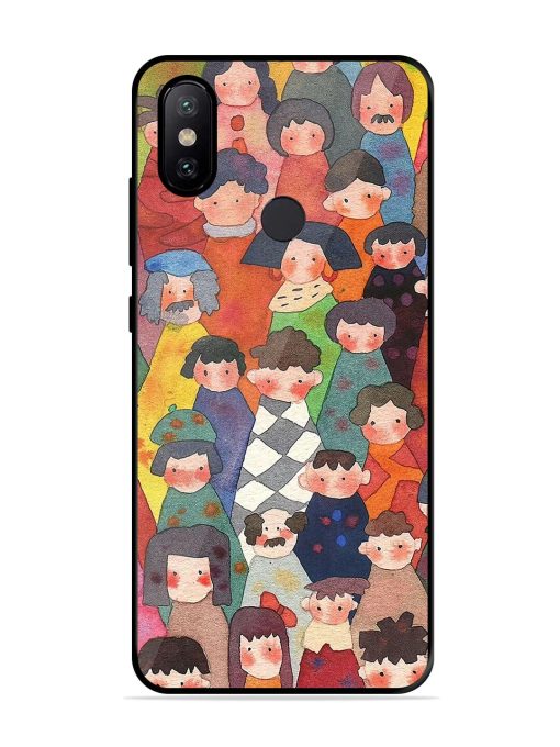 Blooming Arcs Glossy Soft Edge Case for Xiaomi Mi A2 Chachhi