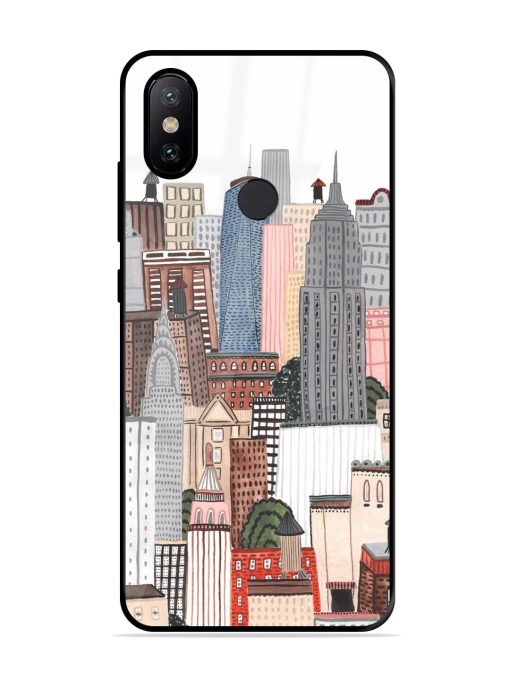 Cityscape Dreams Glossy Soft Edge Case for Xiaomi Mi A2 Chachhi