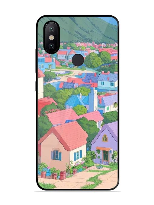 Pastel Paradise Glossy Soft Edge Case for Xiaomi Mi A2