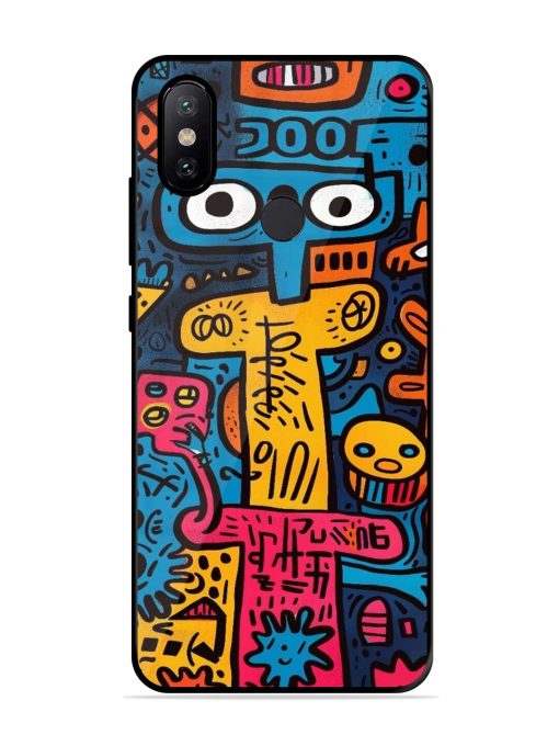 Doodletopia Glossy Soft Edge Case for Xiaomi Mi A2 Chachhi