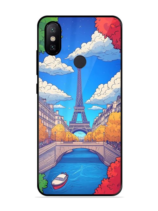 Parisian Panorama Glossy Soft Edge Case for Xiaomi Mi A2 Chachhi