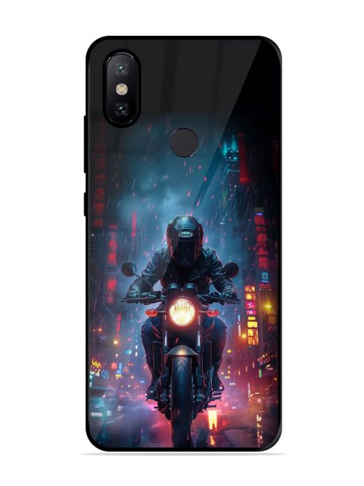 Neon Nights Glossy Soft Edge Case for Xiaomi Mi A2 Chachhi