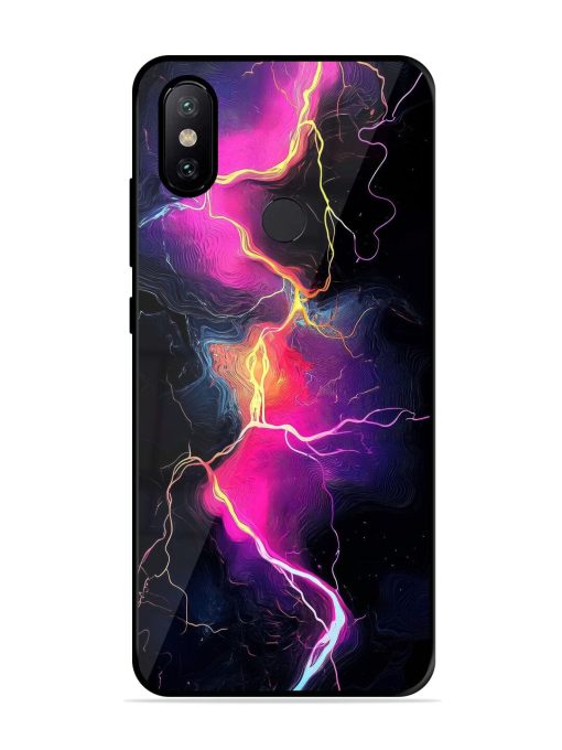 Electric Dreams Glossy Soft Edge Case for Xiaomi Mi A2 Chachhi