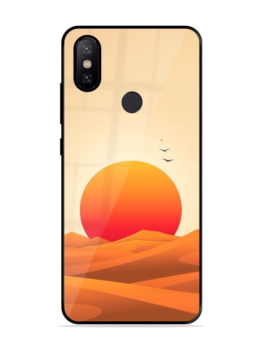 Desert Sunset Glossy Soft Edge Case for Xiaomi Mi A2 Chachhi