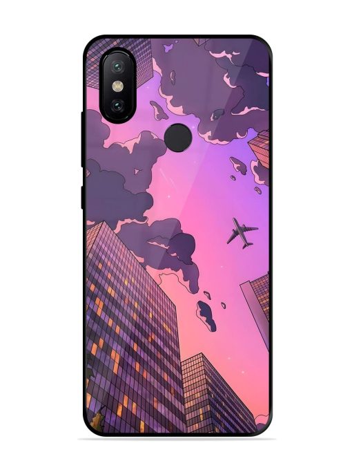 Urban Twilight Glossy Soft Edge Case for Xiaomi Mi A2 Chachhi