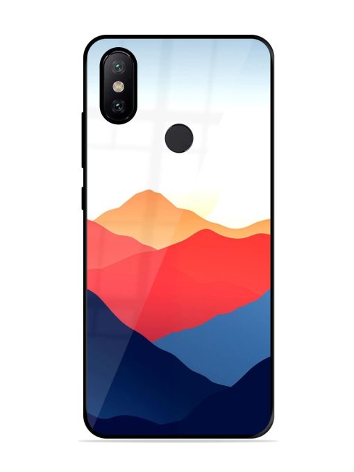 Sunset Peaks Glossy Soft Edge Case for Xiaomi Mi A2 Chachhi