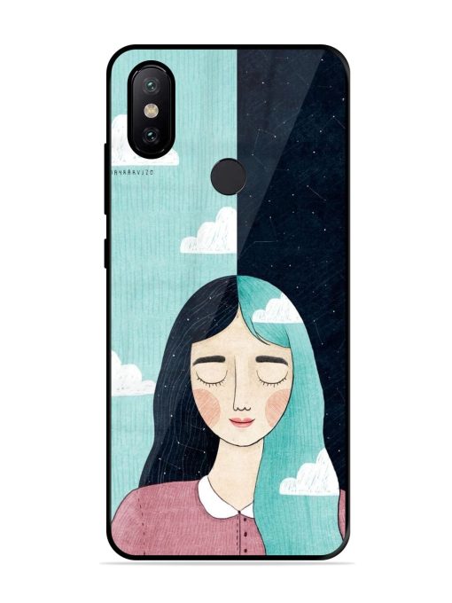 Between Day And Night Glossy Soft Edge Case for Xiaomi Mi A2 Chachhi