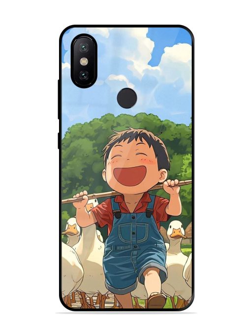 Duck Parade Glossy Soft Edge Case for Xiaomi Mi A2 Chachhi