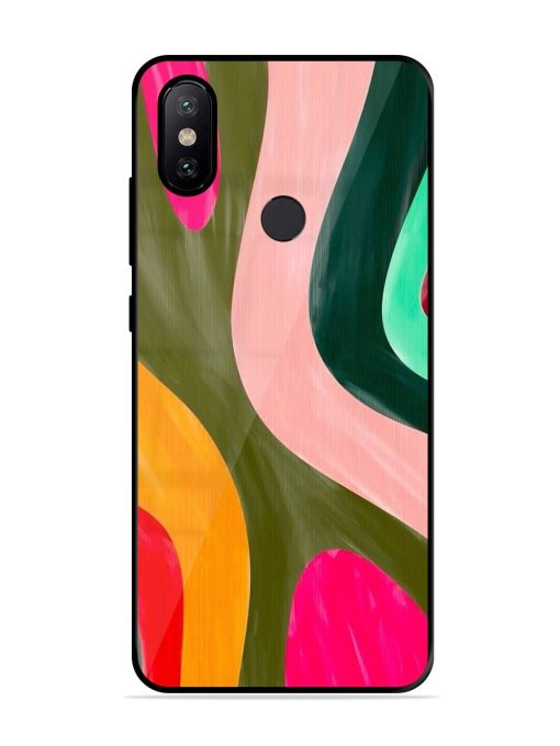 Wavy Wonder Glossy Soft Edge Case for Xiaomi Mi A2 Chachhi