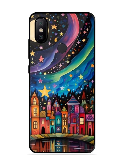 Starlit Village Glossy Soft Edge Case for Xiaomi Mi A2 Chachhi