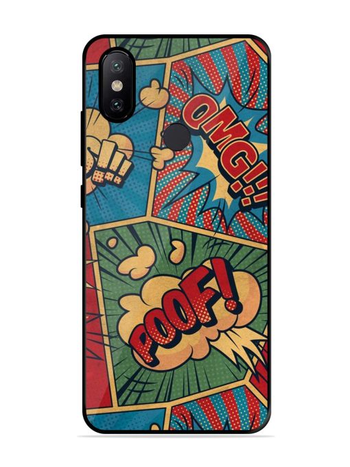 Comic Book Chaos Glossy Soft Edge Case for Xiaomi Mi A2 Chachhi