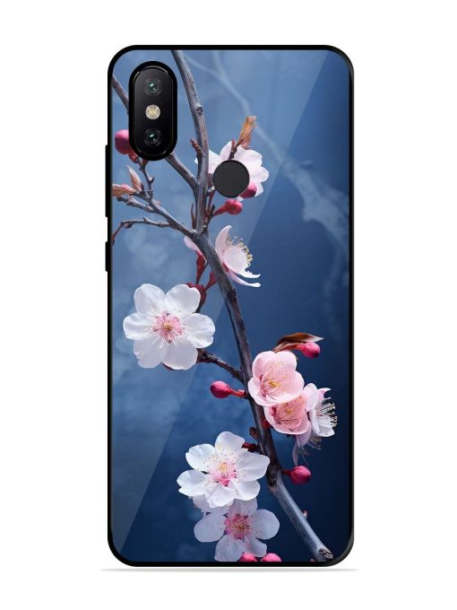 Delicate Blossoms Glossy Soft Edge Case for Xiaomi Mi A2 Chachhi