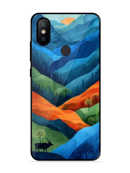 Layers Of The Land Glossy Soft Edge Case for Xiaomi Mi A2 Chachhi