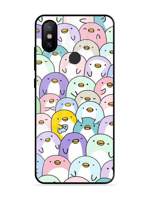 Penguin Party Glossy Soft Edge Case for Xiaomi Mi A2 Chachhi