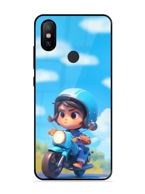 Little Rider Glossy Soft Edge Case for Xiaomi Mi A2 Chachhi