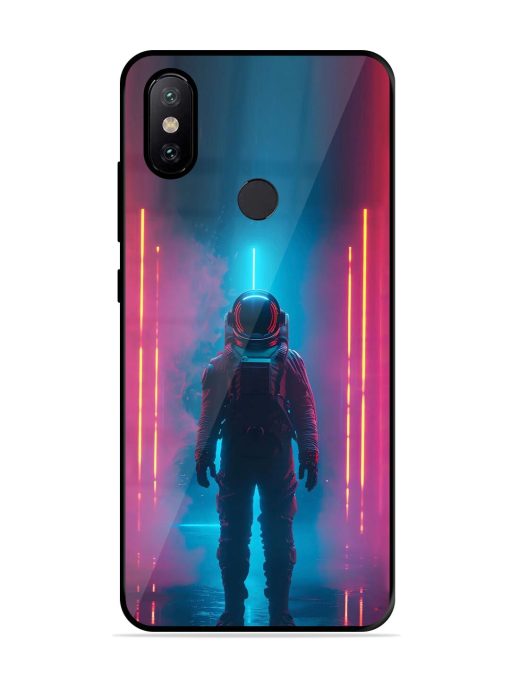 Neon Astronaut Glossy Soft Edge Case for Xiaomi Mi A2 Chachhi