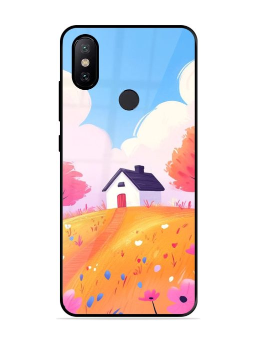 Hilltop Haven Glossy Soft Edge Case for Xiaomi Mi A2 Chachhi