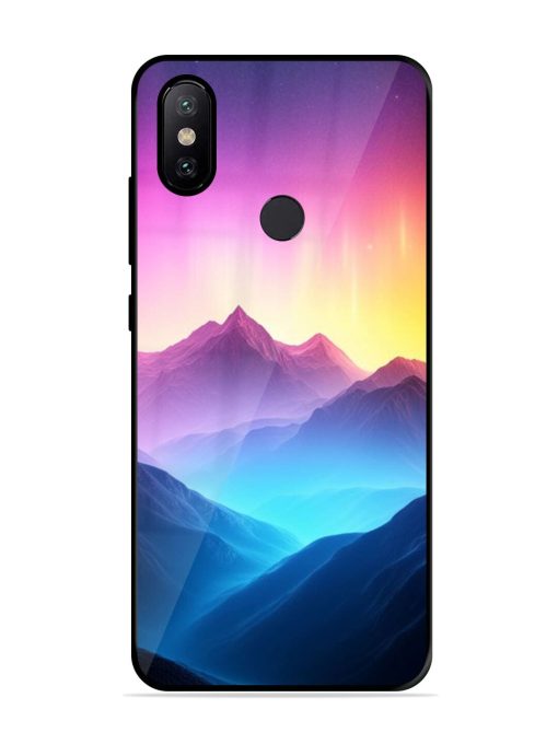 Cosmic Mountains Glossy Soft Edge Case for Xiaomi Mi A2 Chachhi