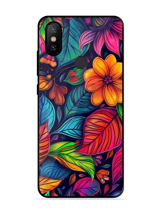 Rainbow Of Blooms Glossy Soft Edge Case for Xiaomi Mi A2 Chachhi