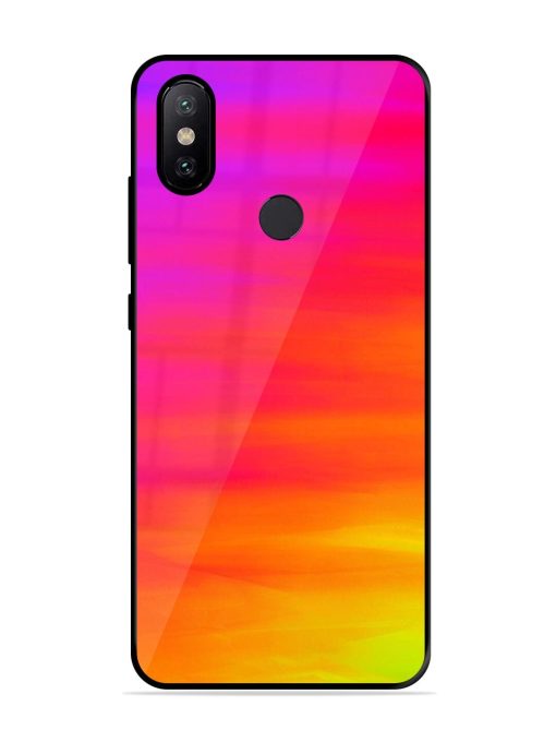 Neon Horizon Glossy Soft Edge Case for Xiaomi Mi A2 Chachhi