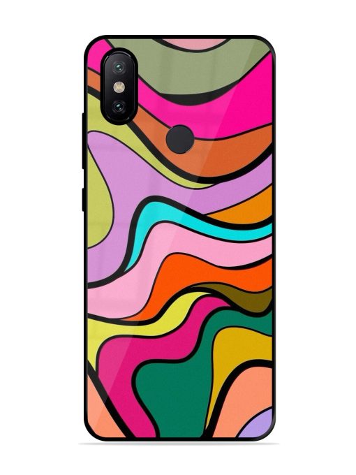 Wavy Wonder Glossy Soft Edge Case for Xiaomi Mi A2 Chachhi