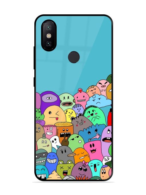 Monster Mash Glossy Soft Edge Case for Xiaomi Mi A2 Chachhi