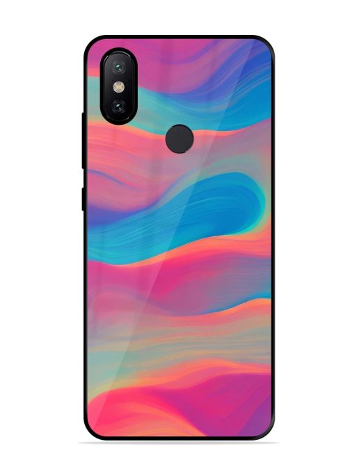 Wavy Wonder Glossy Soft Edge Case for Xiaomi Mi A2 Chachhi