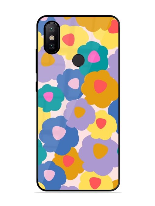 Flower Power Glossy Soft Edge Case for Xiaomi Mi A2 Chachhi