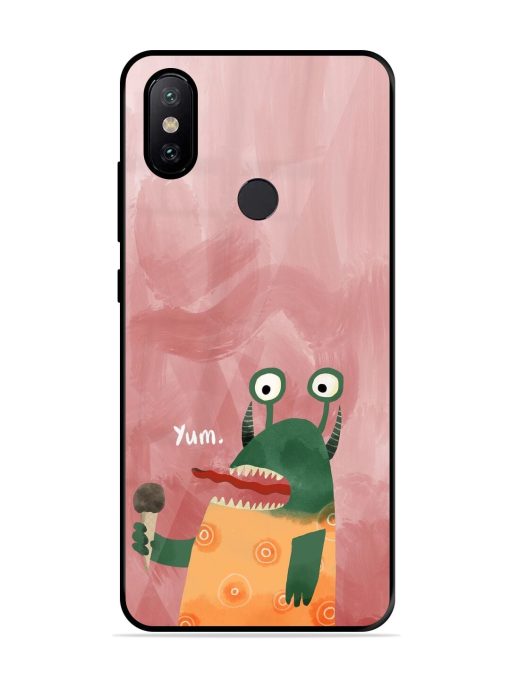 Hungry Monster Glossy Soft Edge Case for Xiaomi Mi A2 Chachhi