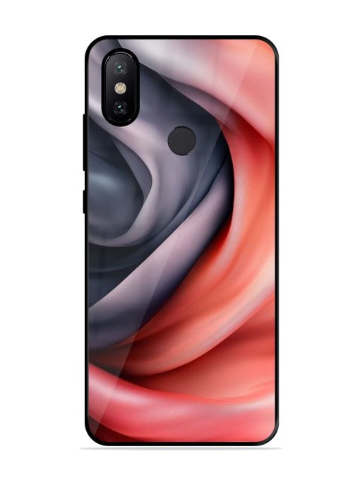 Swirling Silk Glossy Soft Edge Case for Xiaomi Mi A2 Chachhi