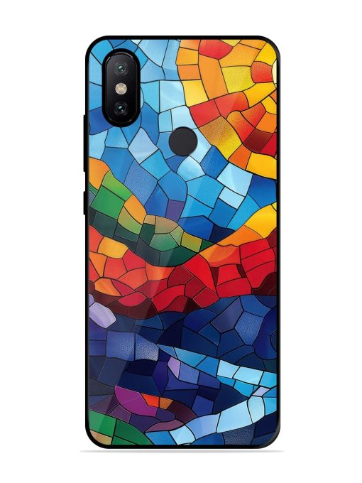 Mosaic Sunset Glossy Soft Edge Case for Xiaomi Mi A2 Chachhi