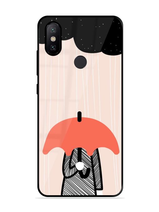 Stormy Weather, Shielded Soul Glossy Soft Edge Case for Xiaomi Mi A2 Chachhi