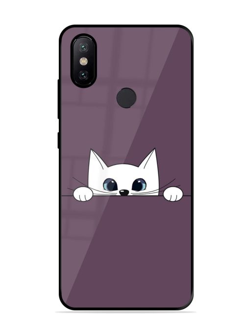 Peek-A-Boo Kitty Glossy Soft Edge Case for Xiaomi Mi A2 Chachhi