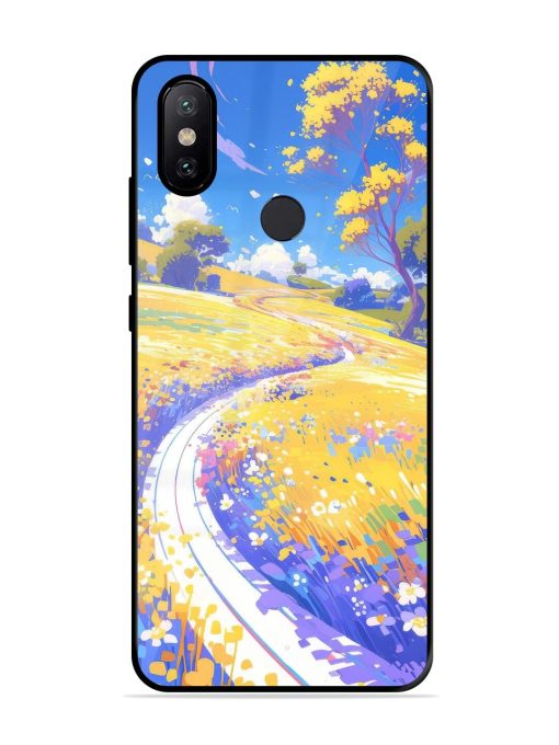 Vibrant Spring Meadow Glossy Soft Edge Case for Xiaomi Mi A2 Chachhi