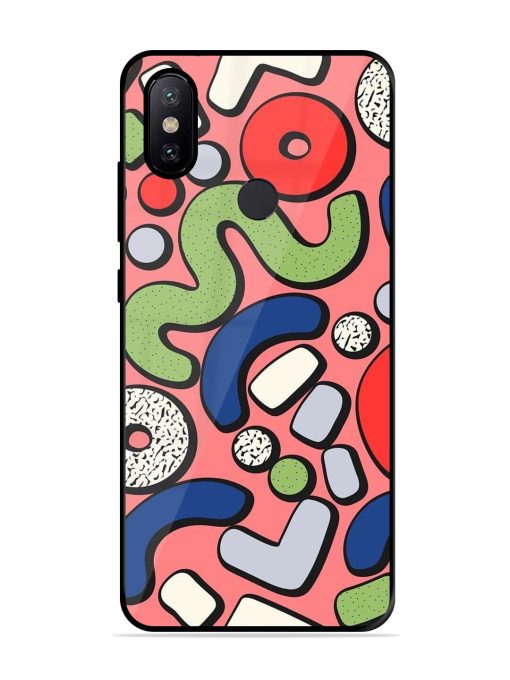 Groovy Geometric Shapes Glossy Soft Edge Case for Xiaomi Mi A2 Chachhi