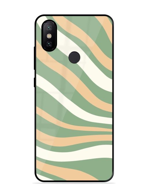 Wavy Pastel Paradise Glossy Soft Edge Case for Xiaomi Mi A2 Chachhi